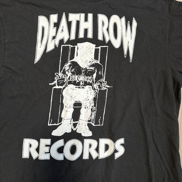 Death Row Records Black Graphic Band Shirt Men’s Large T-Shirt - Picture 4 of 5